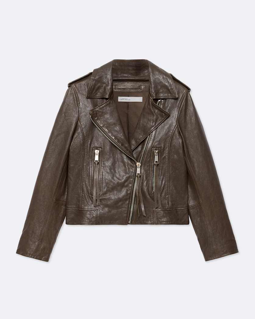 Errie Leather Biker Jacket