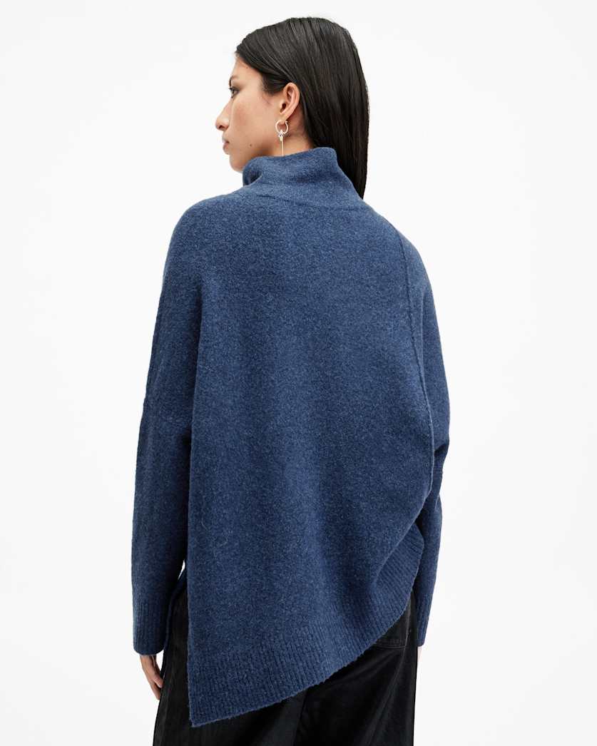 Lock Roll Neck Relaxed Fit Jumper