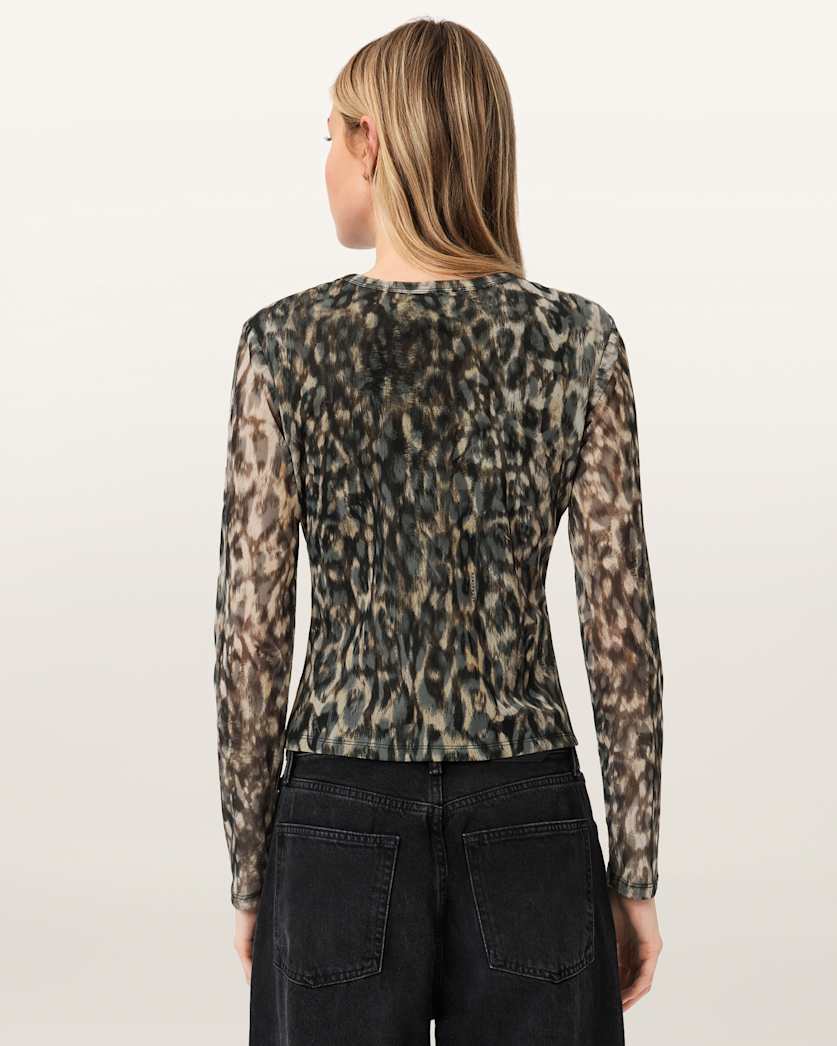 Ellie Mesh Long Sleeve T-Shirt