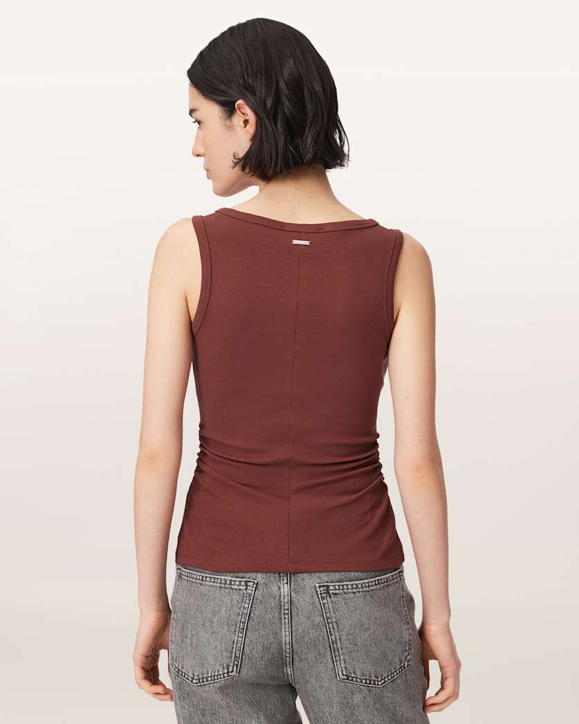 Katarina Boat Neck Slim Fit Tank Top