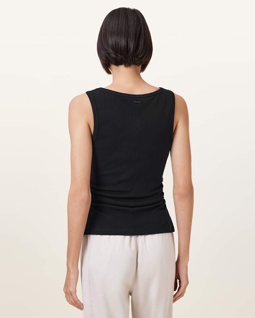 Katarina Boat Neck Slim Fit Tank Top