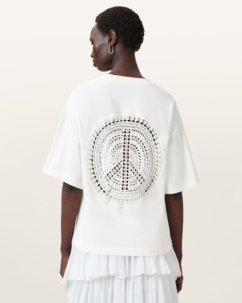 Amelie Crochet Oversized Boxy T-Shirt
