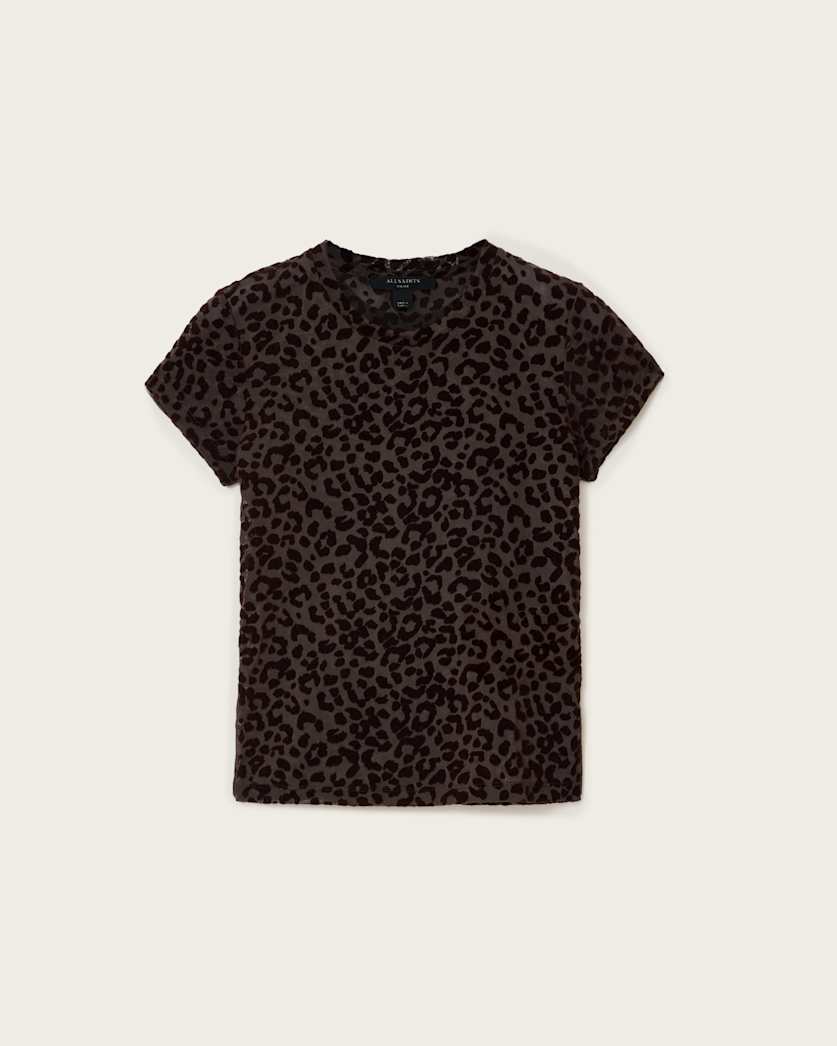 Ellie Mesh Leopard Print T-Shirt