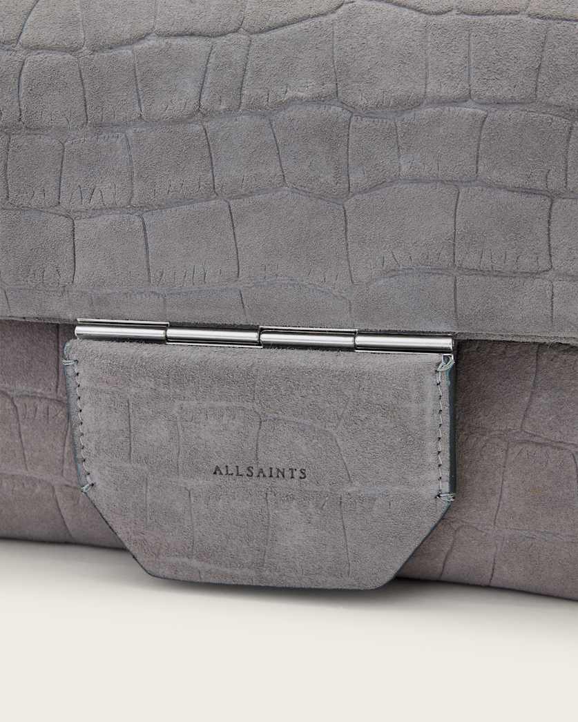 Jupiter Croc-Effect Leather Crossbody Bag