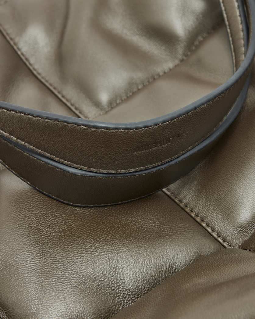 Nadaline Leather Quilted Tote Bag