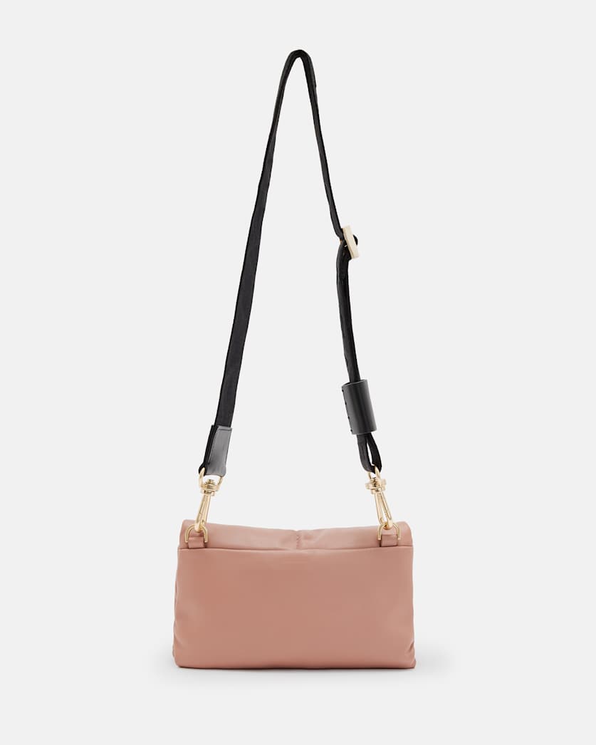 Ezra Leather Quilted Crossbody Bag