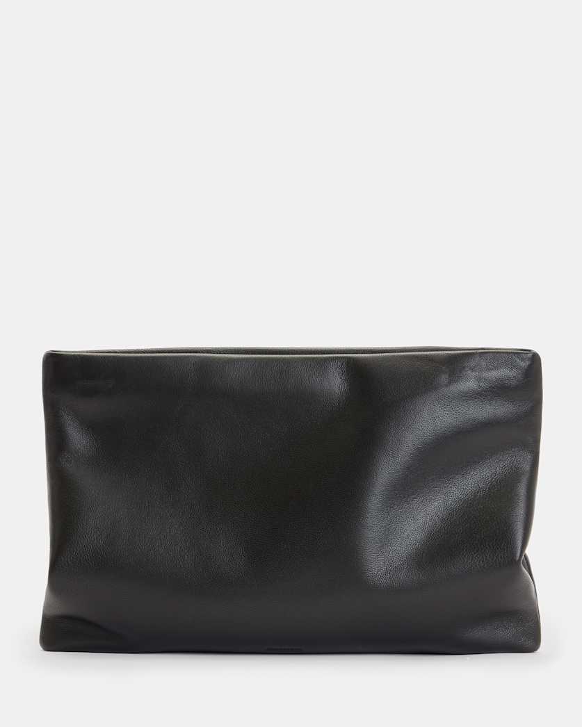 Bettina Eyelet Leather Clutch Bag