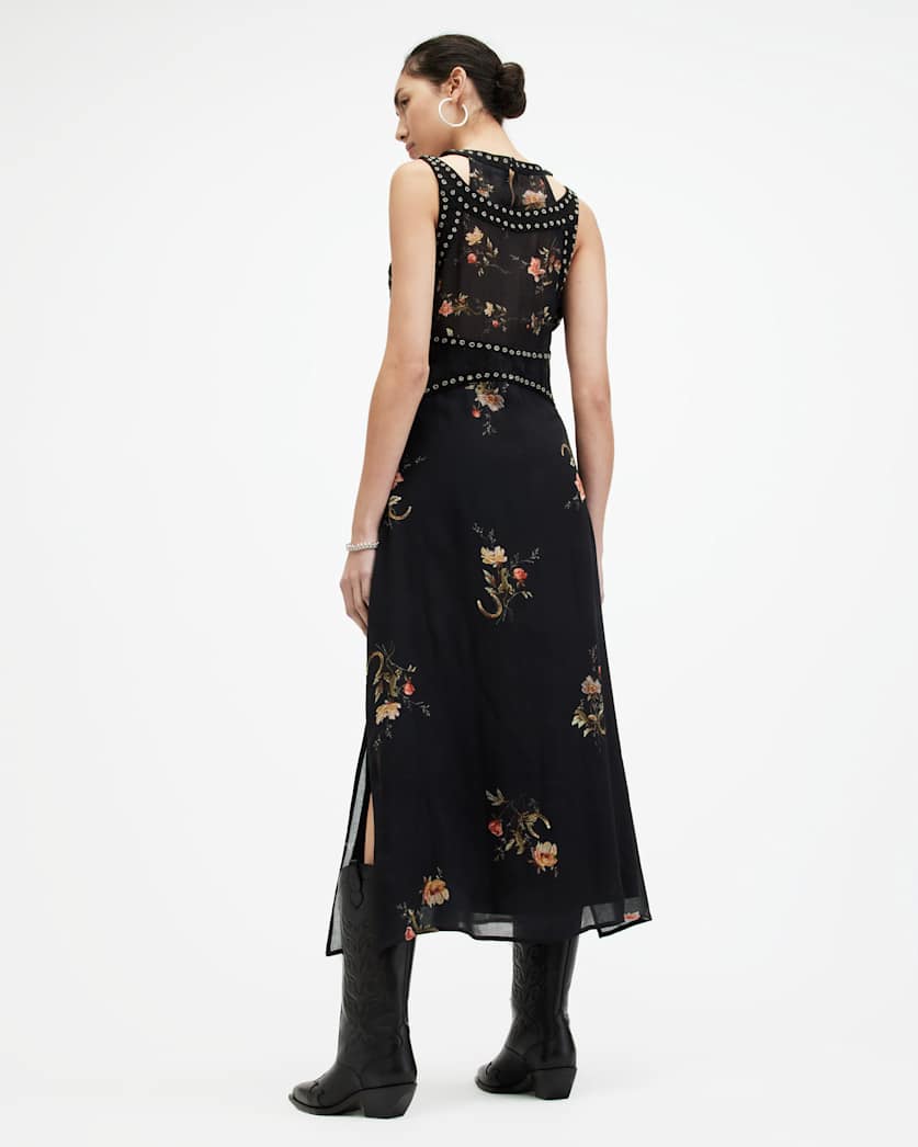Jessie Tanana Floral Print Maxi Dress
