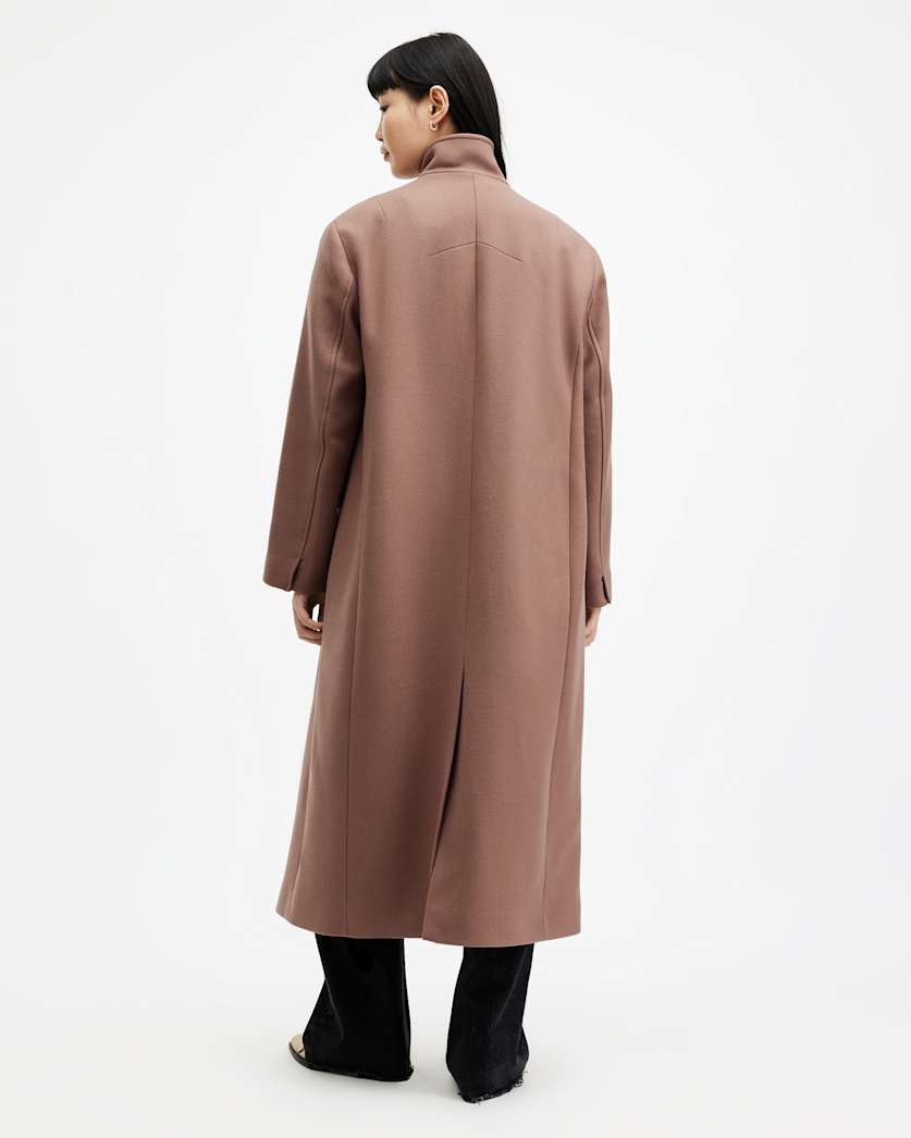 James Wool Blend Maxi Length Coat