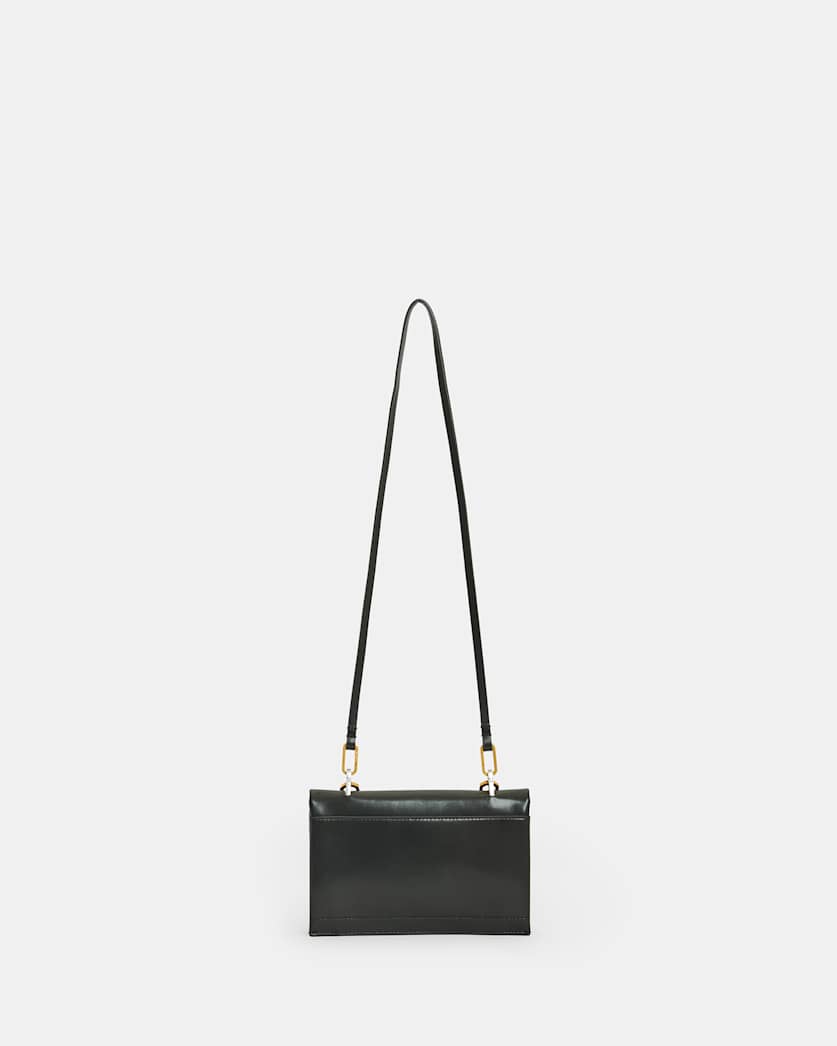 Yua Leather Removable Chain Clutch Bag