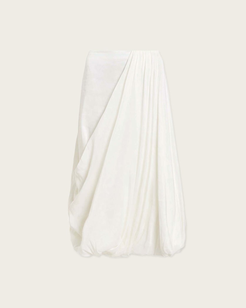 Nia Draped Midi Skirt