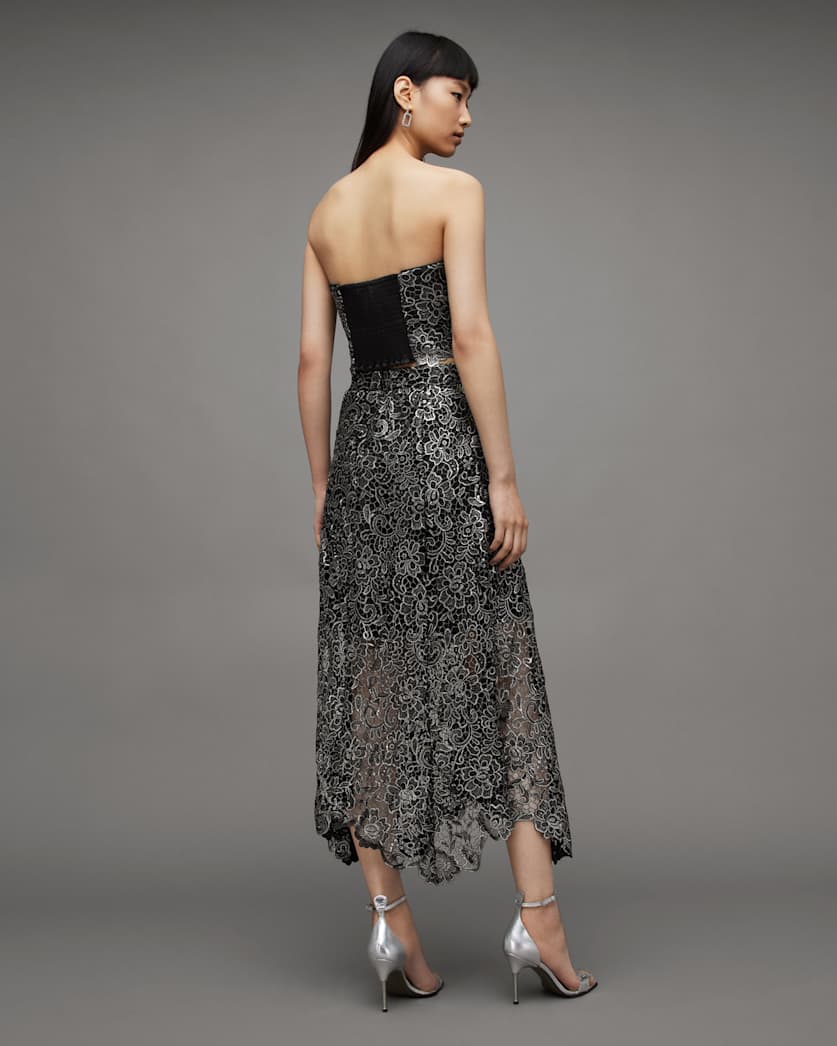 Camila Broderie Midi Skirt