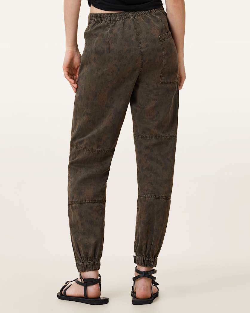 Val High-Rise Cargo Linen Blend Trousers
