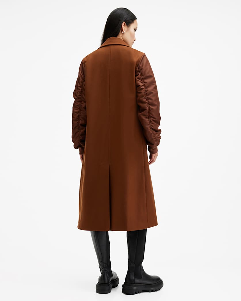 Paulah Wool Blend Double Breasted Coat