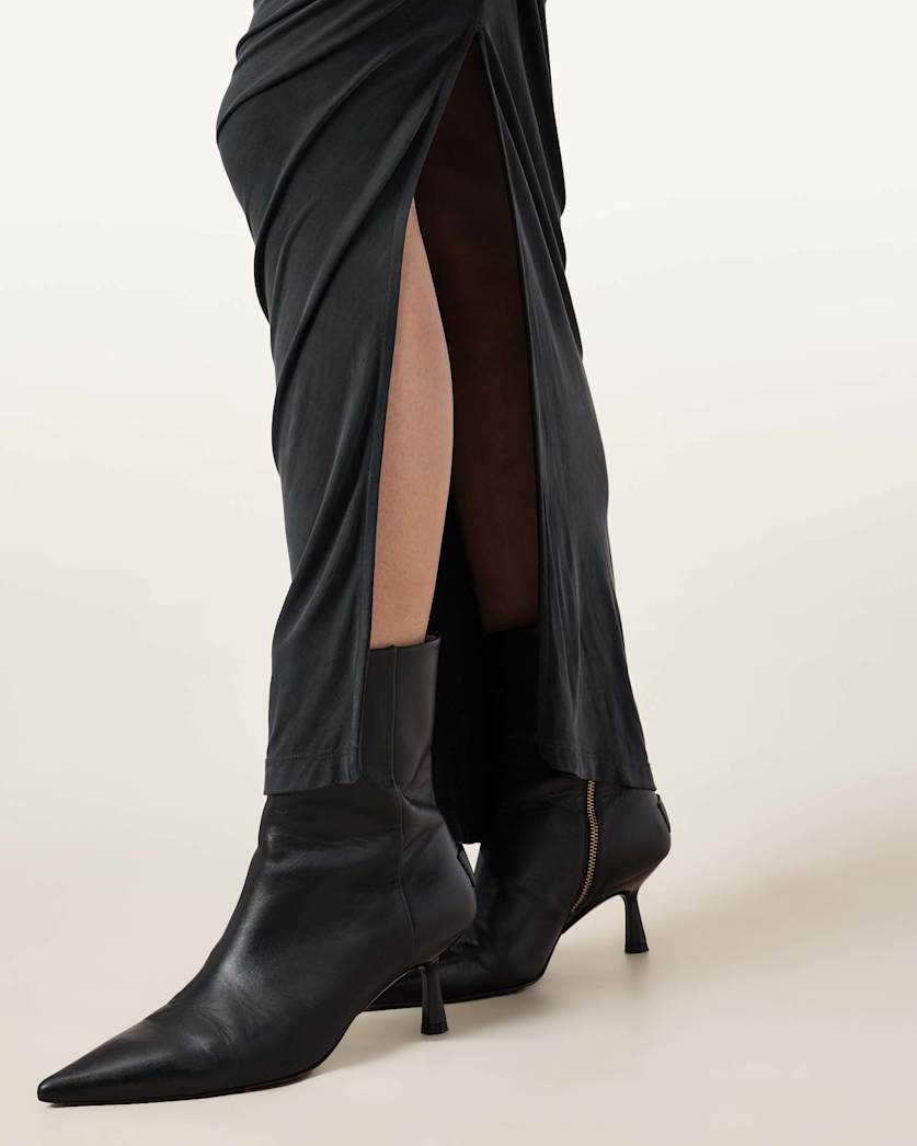 Hanako Cupro Wrap Maxi Dress