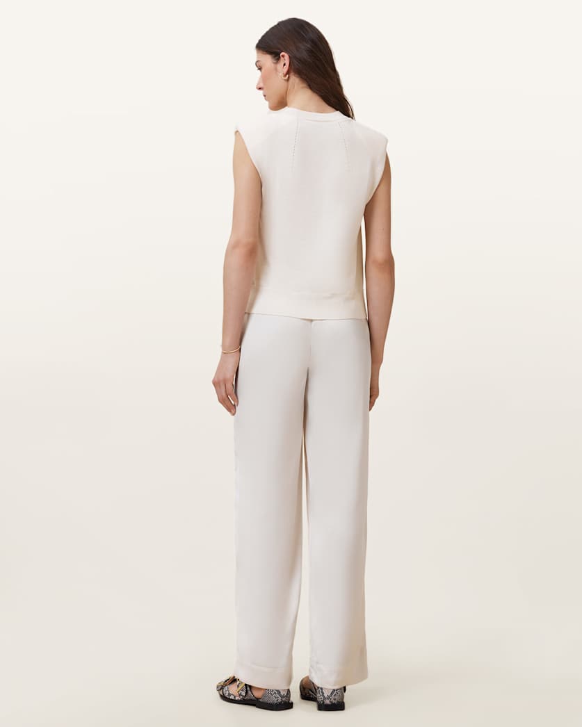 Alba Satin Wide Leg Trousers