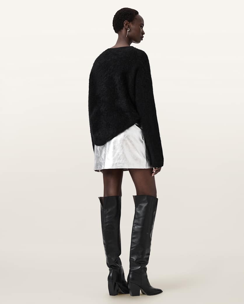 Renai Leather Mini Skirt