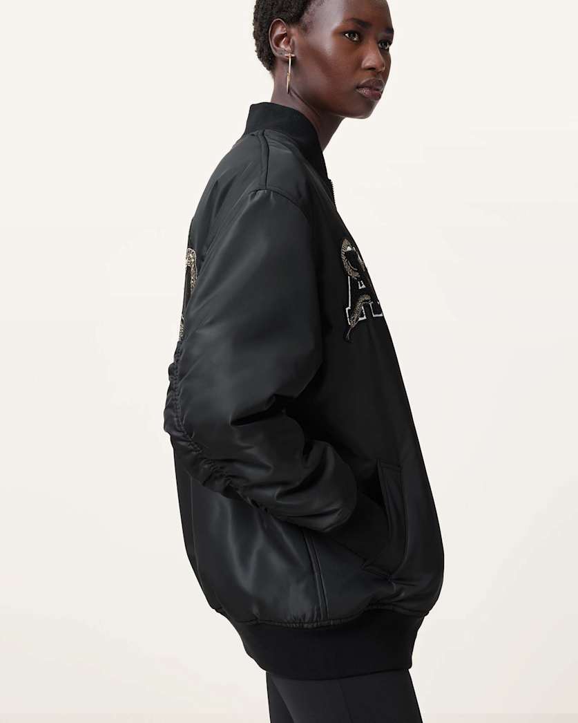 Bettie Embroidered Bomber Jacket