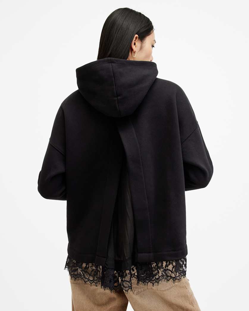 Lee Lace Panelled Hoodie