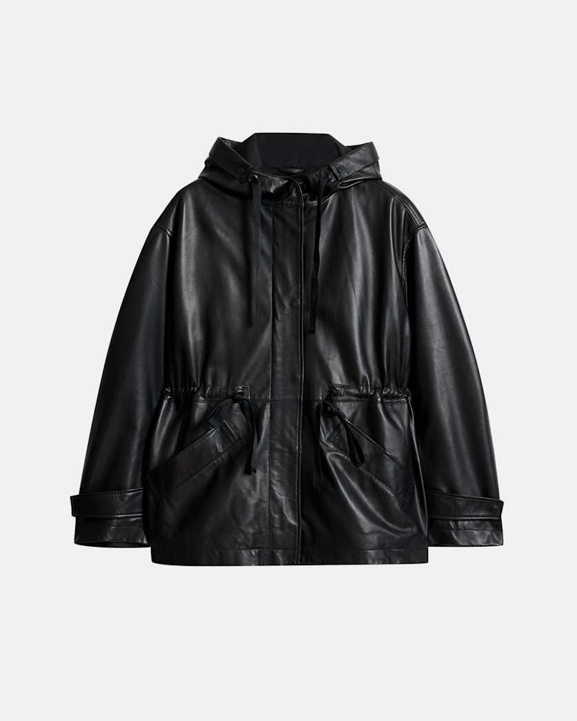 Kelsea Relaxed Fit Leather Jacket