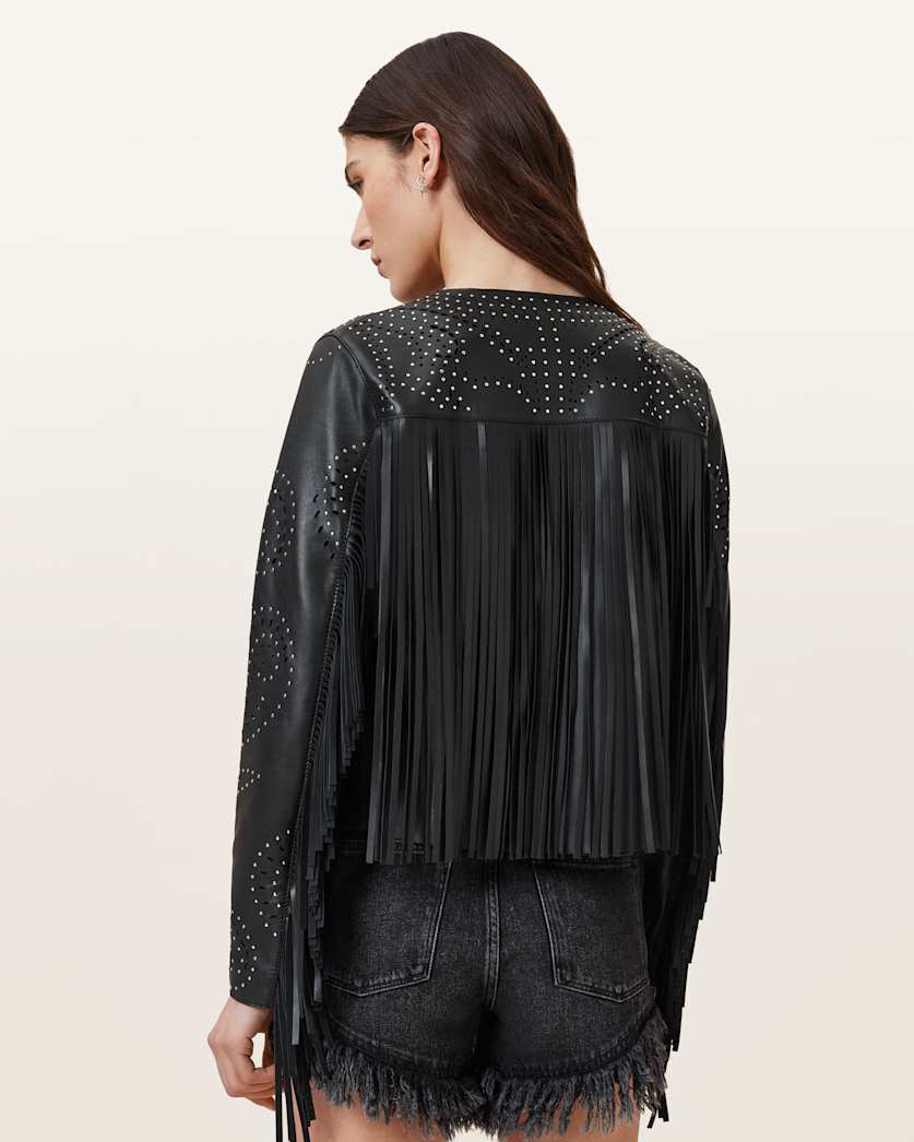 Asta Leather Tassel Jacket