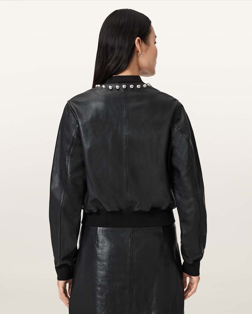 Orten Wilder Leather Bomber Jacket