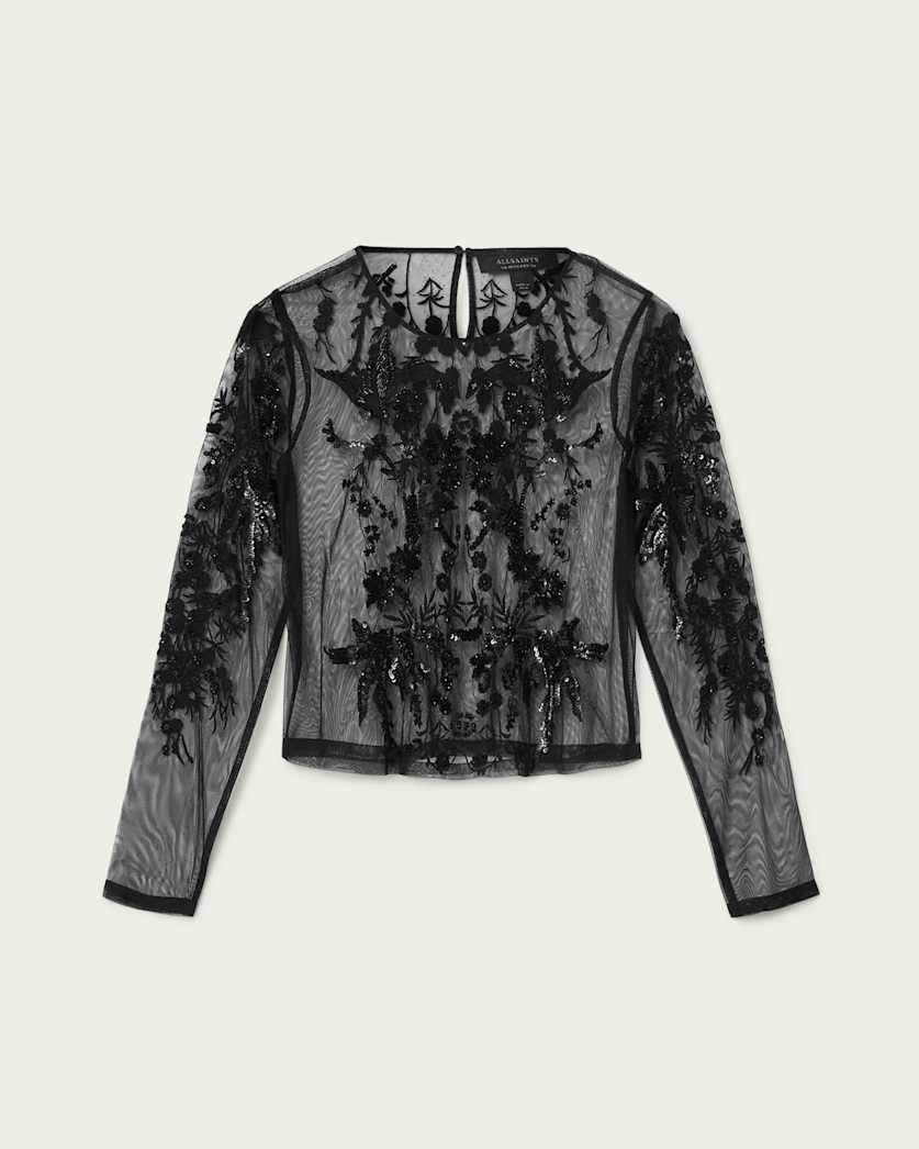 Greta Slim Fit Embellished Top