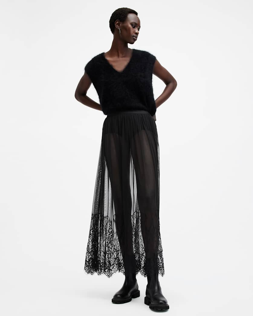 Ariella Lace Midi Skirt