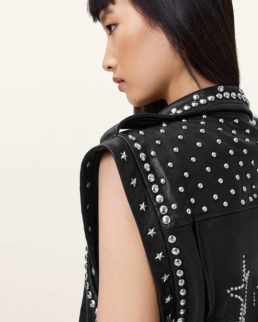 Billie 1994 Studded Leather Gilet