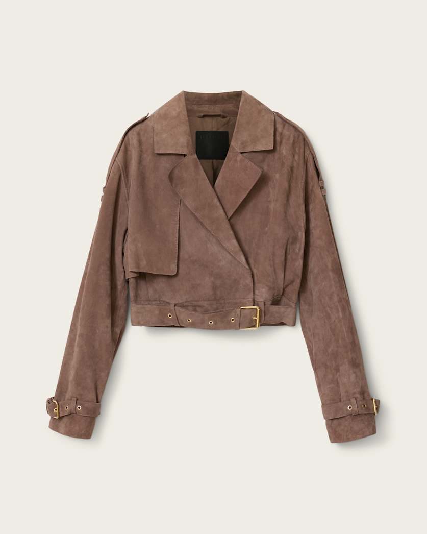 Ophelia Cropped Suede Jacket