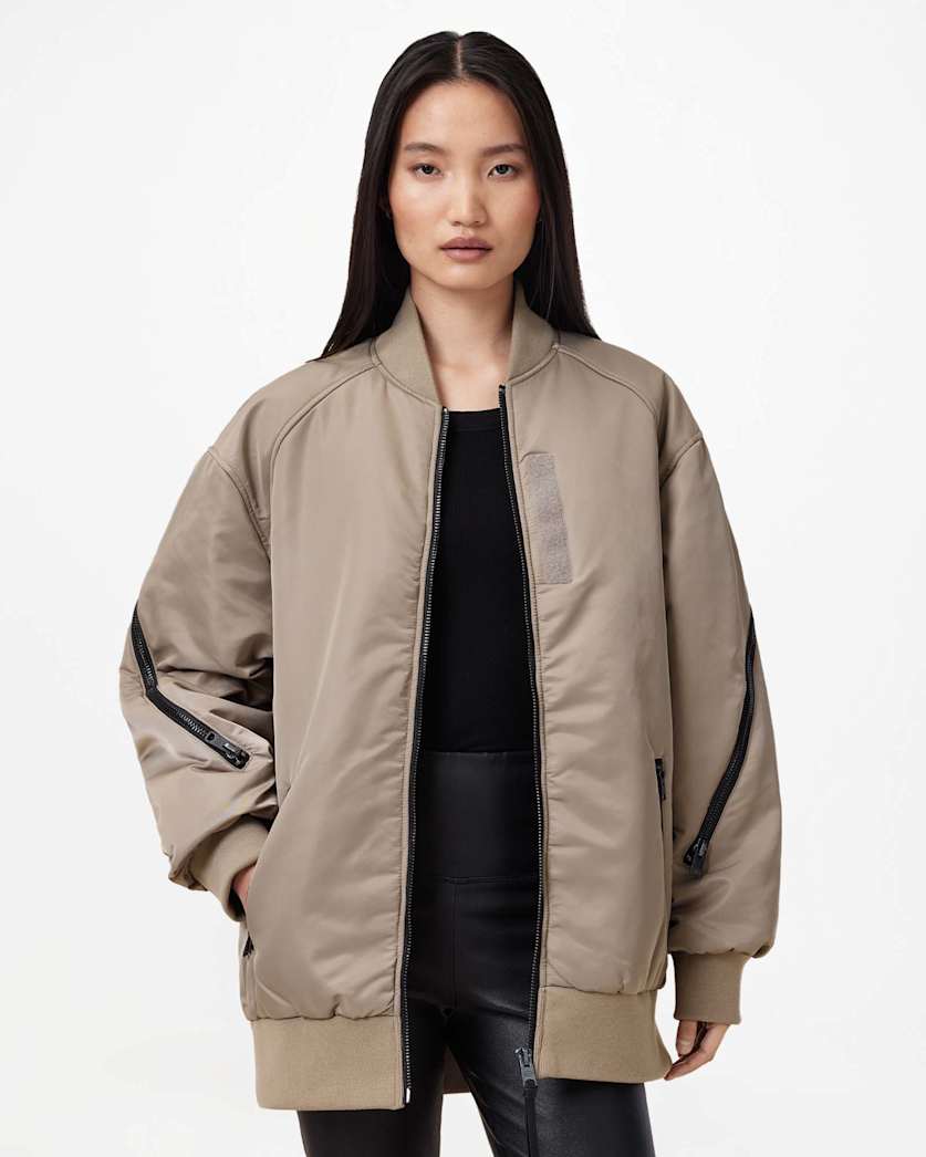 Hanaa Oversized Bomber Jacket