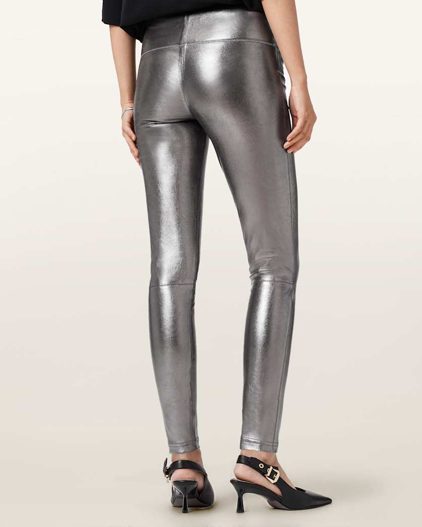 Cora High-Rise Leather Leggings