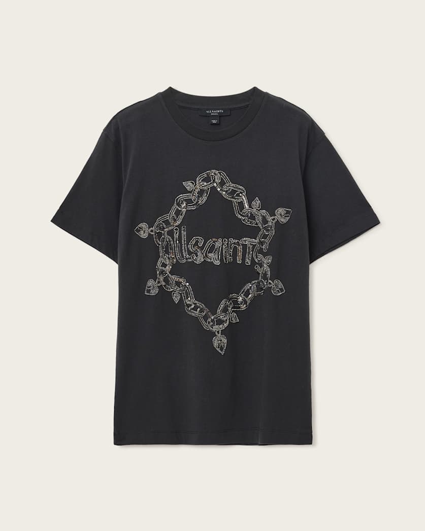 Drip Embellished Boyfriend T-Shirt