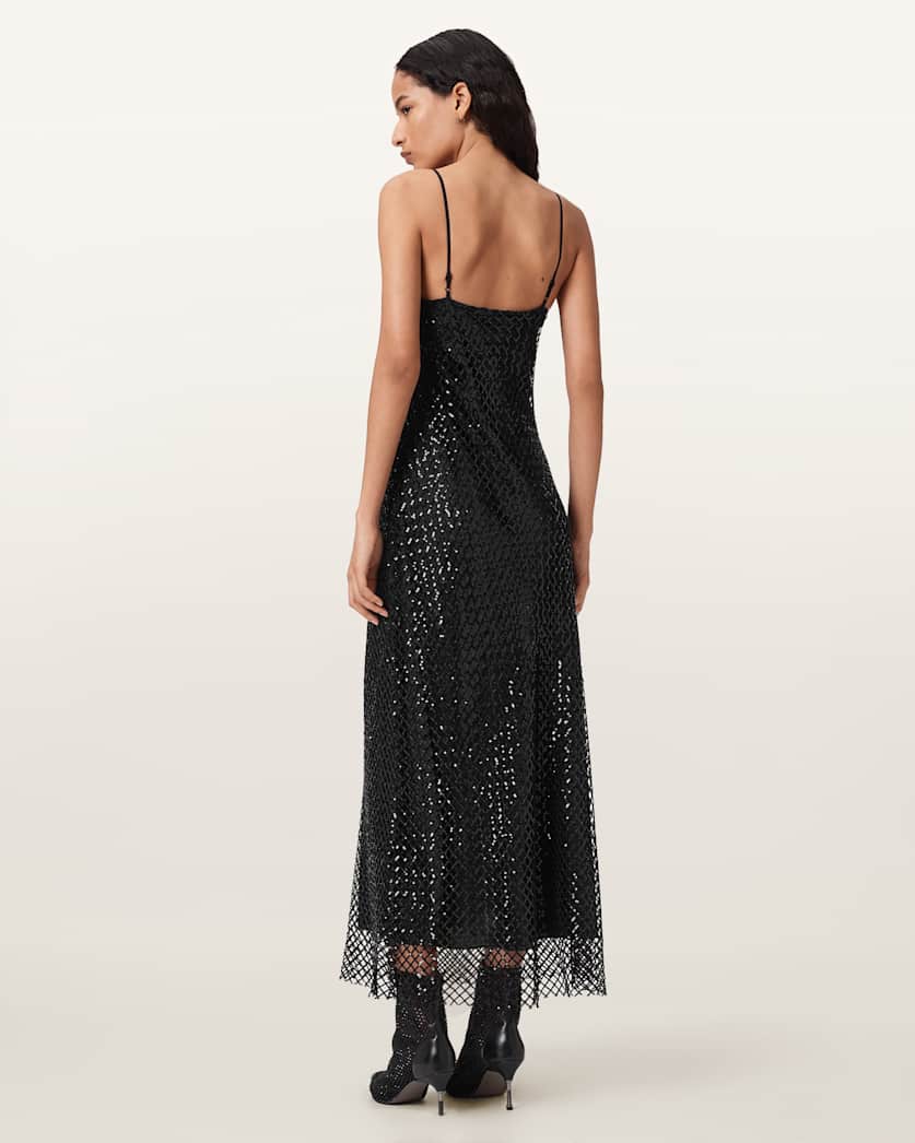 Chantelle Sequin Midi Slip Dress