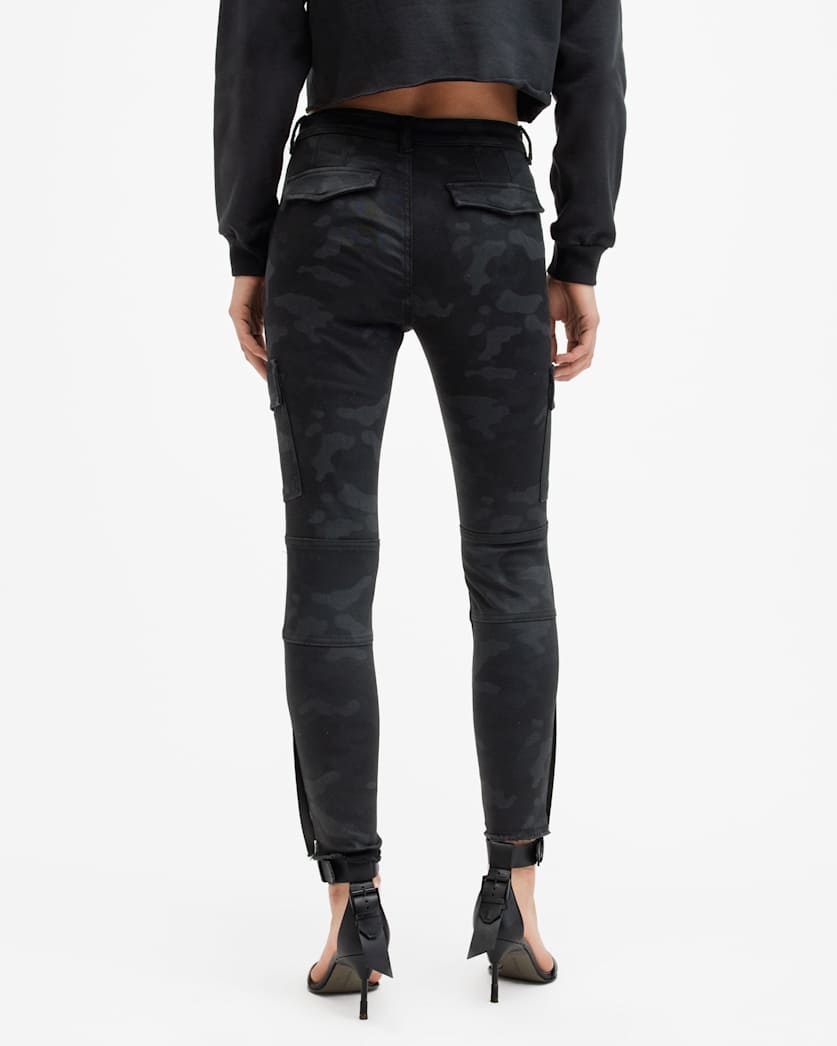 Duran Camouflage Skinny Cargo Jeans