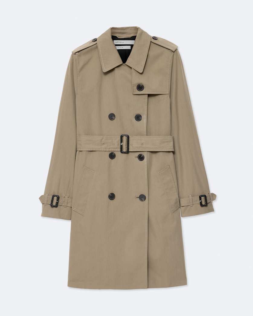 Leonard Double-Breasted Cotton Trench Coat