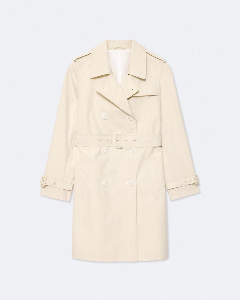 Leonard Double-Breasted Cotton Trench Coat