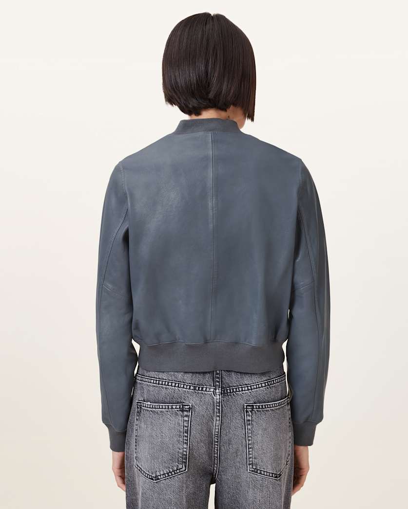 Orten Leather Bomber Jacket