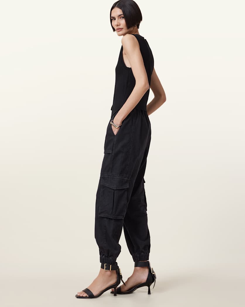 Freda Denim Cargo Trousers