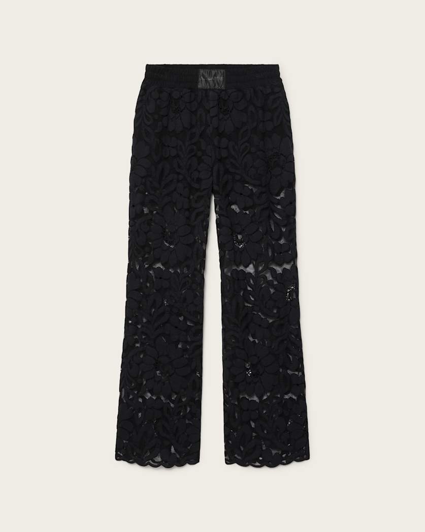 Amelie Straight Leg Lace Trousers