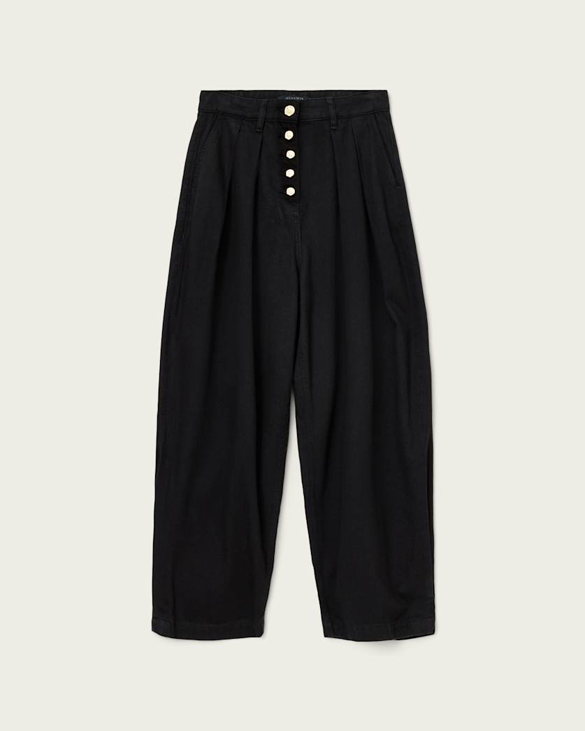 Becca Pleated Barrel Leg Trousers