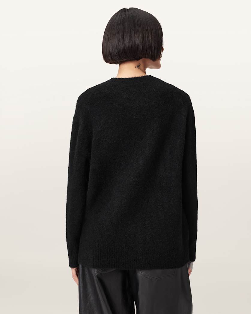 Goth Motif Crew Neck Jumper