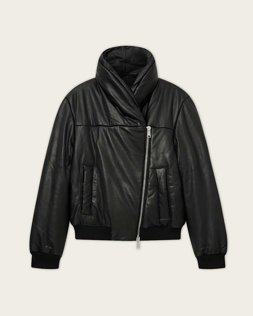 Lauren Leather Puffer Jacket