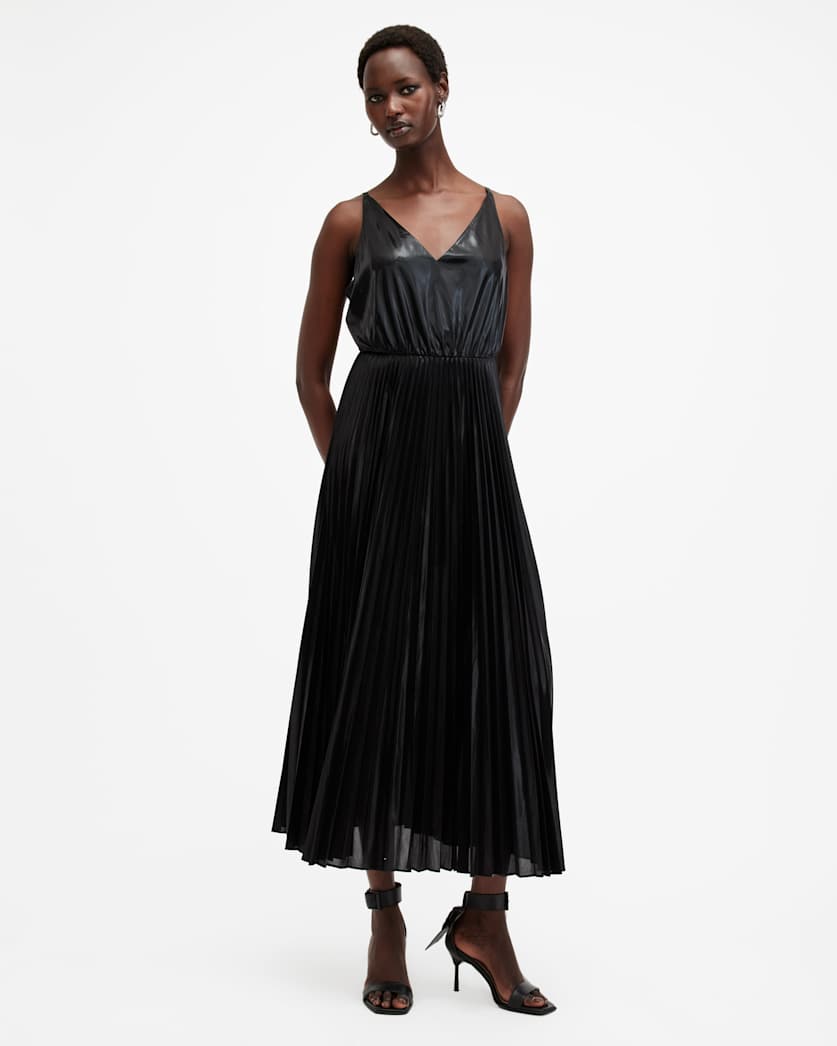 Spark 2-In-1 Pleated Maxi Dress