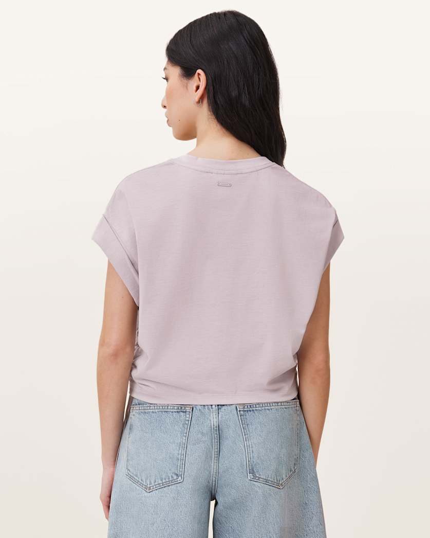 Mira Cropped Drawcord T-Shirt