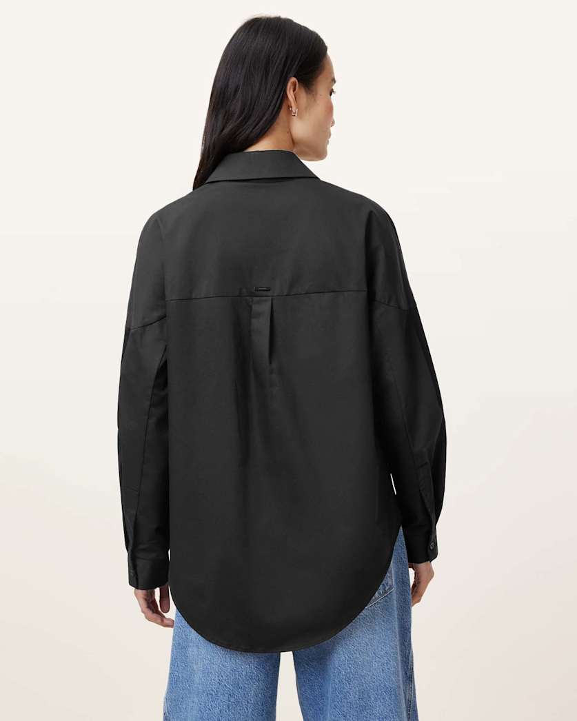 Toria Organic Cotton Dipped Hem Shirt