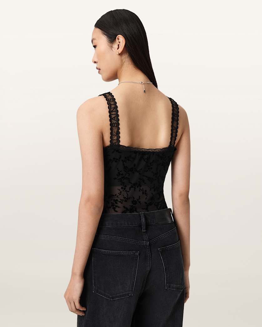 Charli Flocked Bodysuit