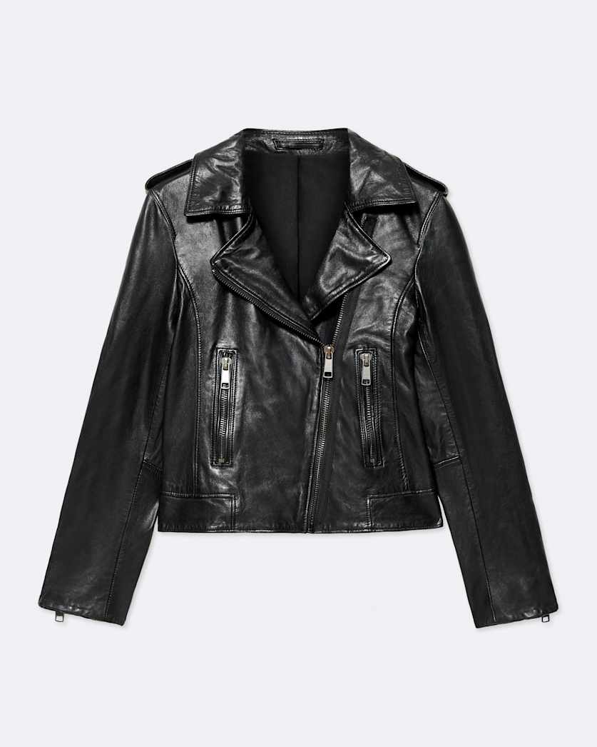 Errie Leather Biker Jacket