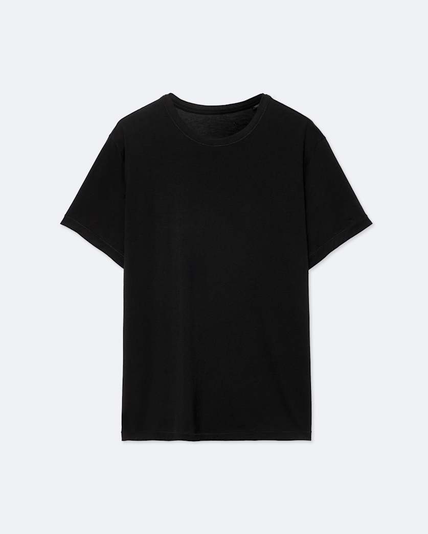 Regular-fit knitted T-shirt