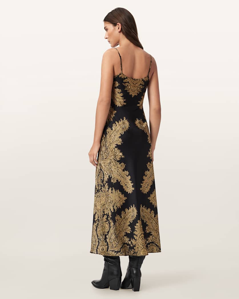Bryony Paisley Slip Dress